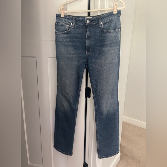 Citizens of Humanity High Rise Straight Leg Zurie Jeans Garnish Wash - Picture 2 of 7
